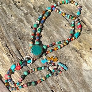 Bolo style handmade necklace